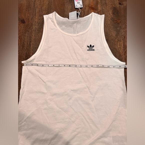 Adidas Original Trefoil White Tank Top Men Size XS NWT - Picture 4 of 5